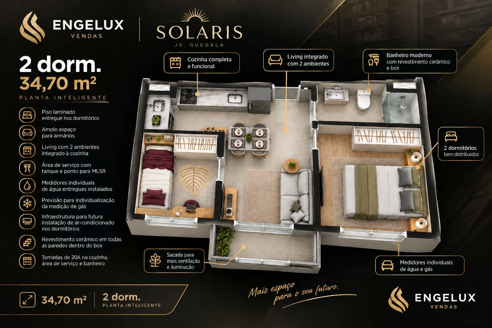 Apartamentos de 1 e 2 dormitórios — foto 14